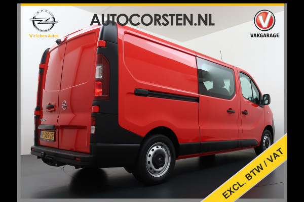 Opel Vivaro D 126PK 5-Pers- D.C Navi Camera Dubbele Cabine EURO 6 Pdc L2H1 Airco Trekhaak Cruise Control Sport EcoFlex 1.6CDTI Betonplex Vloer Wandbetimmering Schuifdeur Keurige Bus ! 1e Eigenaar Origineel Nederlandse Auto 2.000 trekvermogen