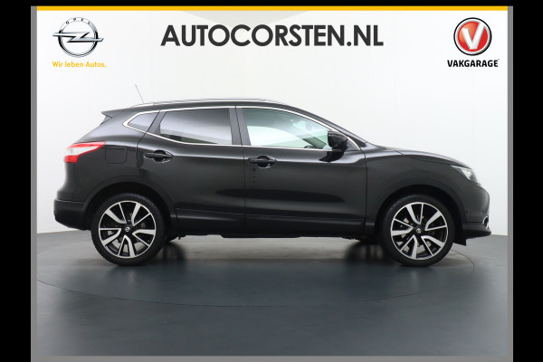 Nissan QASHQAI DIG-T 116PK AUT. Pano-Dak Leer+Elektr.+Verwarmd 360°Camera Automaat Navi TrekhaakPdc Tekna Lmv Led Stoelverwarming Bluetooth Isofix Origineel Nederlandse Auto