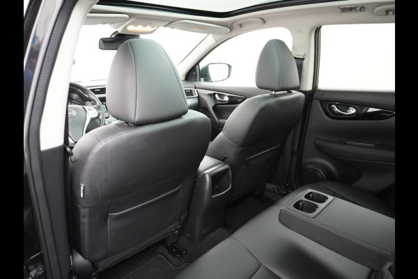 Nissan QASHQAI DIG-T 116PK AUT. Pano-Dak Leer+Elektr.+Verwarmd 360°Camera Automaat Navi TrekhaakPdc Tekna Lmv Led Stoelverwarming Bluetooth Isofix Origineel Nederlandse Auto
