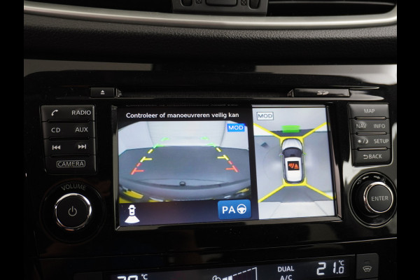 Nissan QASHQAI DIG-T 116PK AUT. Pano-Dak Leer+Elektr.+Verwarmd 360°Camera Automaat Navi TrekhaakPdc Tekna Lmv Led Stoelverwarming Bluetooth Isofix Origineel Nederlandse Auto