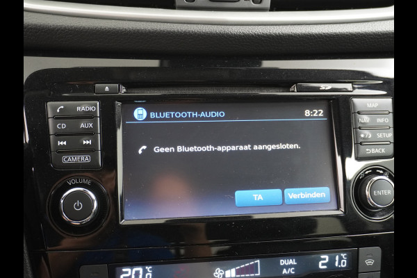 Nissan QASHQAI DIG-T 116PK AUT. Pano-Dak Leer+Elektr.+Verwarmd 360°Camera Automaat Navi TrekhaakPdc Tekna Lmv Led Stoelverwarming Bluetooth Isofix Origineel Nederlandse Auto