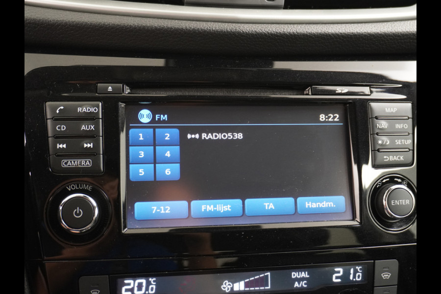 Nissan QASHQAI DIG-T 116PK AUT. Pano-Dak Leer+Elektr.+Verwarmd 360°Camera Automaat Navi TrekhaakPdc Tekna Lmv Led Stoelverwarming Bluetooth Isofix Origineel Nederlandse Auto