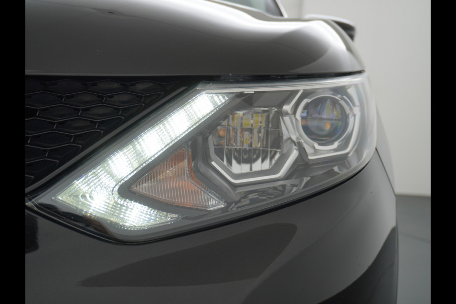 Nissan QASHQAI DIG-T 116PK AUT. Pano-Dak Leer+Elektr.+Verwarmd 360°Camera Automaat Navi TrekhaakPdc Tekna Lmv Led Stoelverwarming Bluetooth Isofix Origineel Nederlandse Auto