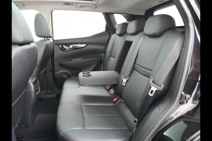Nissan QASHQAI DIG-T 116PK AUT. Pano-Dak Leer+Elektr.+Verwarmd 360°Camera Automaat Navi TrekhaakPdc Tekna Lmv Led Stoelverwarming Bluetooth Isofix Origineel Nederlandse Auto