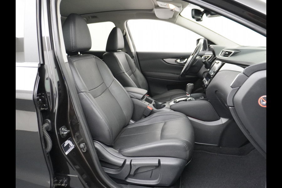 Nissan QASHQAI DIG-T 116PK AUT. Pano-Dak Leer+Elektr.+Verwarmd 360°Camera Automaat Navi TrekhaakPdc Tekna Lmv Led Stoelverwarming Bluetooth Isofix Origineel Nederlandse Auto