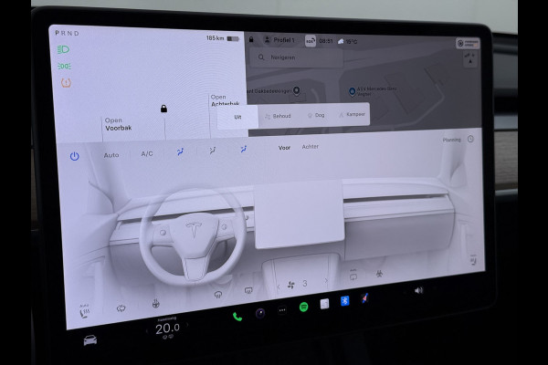 Tesla Model Y Performance 534pk 0-100 3,8 sec. Trekhaak AWD 78,1kWh Warmte-pomp FSD-Comp.3 AutoPilot Carbon-Spoiler Elekr.Achterklep AMD-Ryzen 3xCamera Navi LED ACC DAB Voorverwarmen interieur en Keyless via App One-Pedal-Drive Rode Remklauwen Garantie op Accu 03-02-2031 maz. 192.000km max. 250Kw laadvermogen !