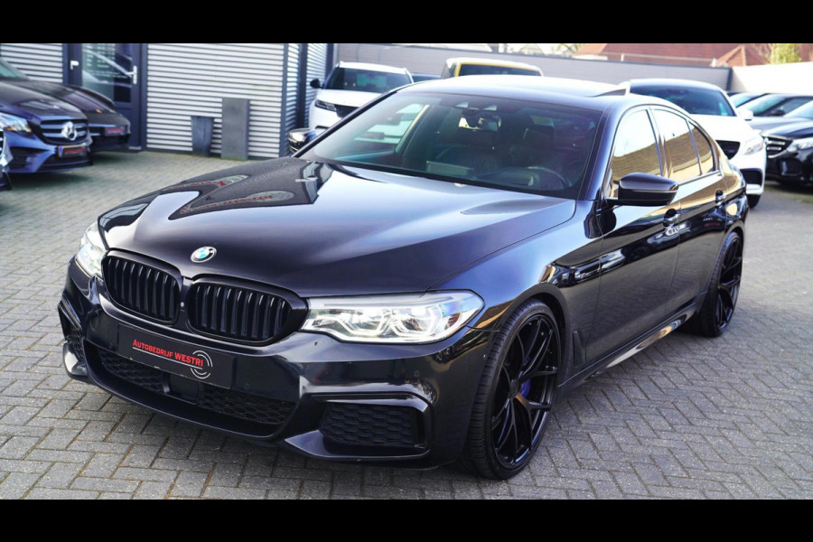 BMW 5 Serie M550d xDrive| Schuifdak | Stoelkoeling | Adaptieve Cruise control | 400 PK | Luxe Nappa Leder | Shadow Line | Dealer o