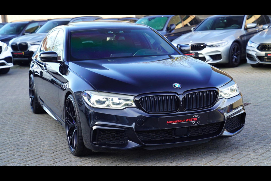 BMW 5 Serie M550d xDrive| Schuifdak | Stoelkoeling | Adaptieve Cruise control | 400 PK | Luxe Nappa Leder | Shadow Line | Dealer o