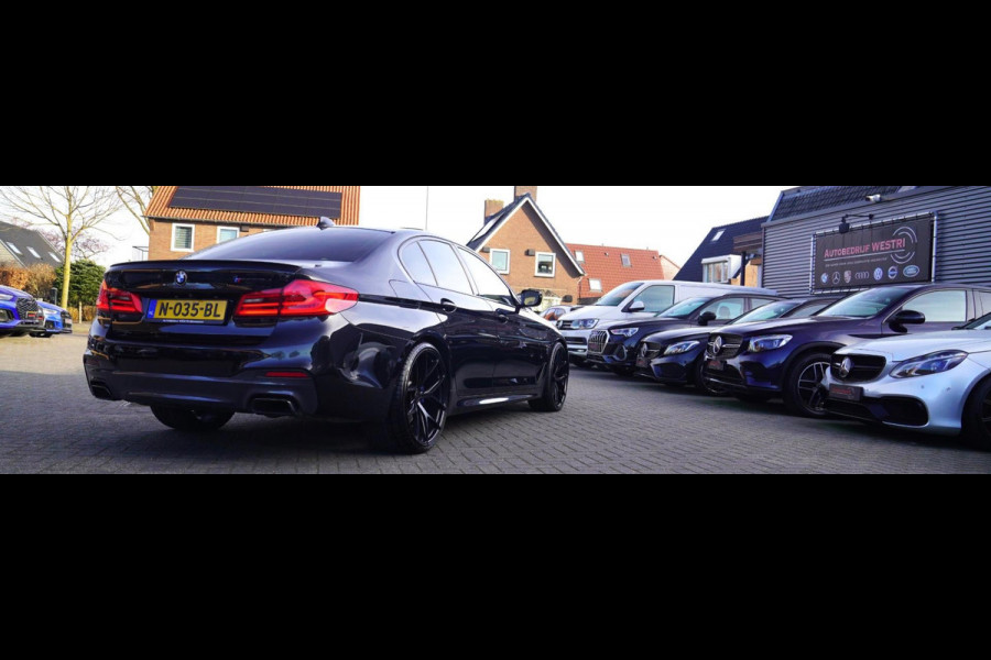 BMW 5 Serie M550d xDrive| Schuifdak | Stoelkoeling | Adaptieve Cruise control | 400 PK | Luxe Nappa Leder | Shadow Line | Dealer o