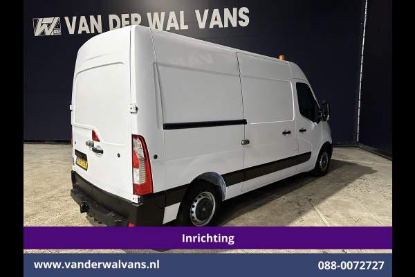 Opel Movano 2.3 Turbo 150pk L2H2 Inrichting Euro6 Airco | Navigatie | LED | Cruisecontrol | 2500kg Trekhaak Parkeersensoren, Bijrijdersbank