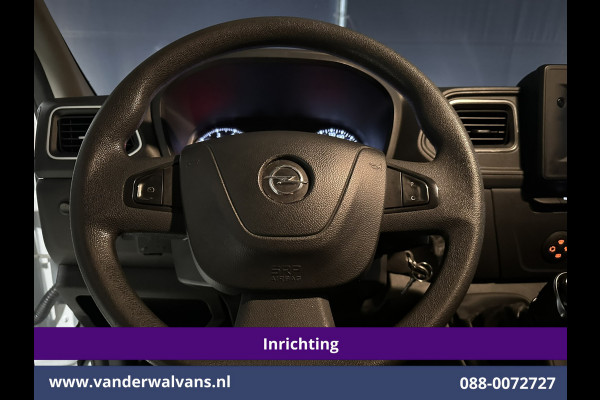Opel Movano 2.3 Turbo 150pk L2H2 Inrichting Euro6 Airco | Navigatie | LED | Cruisecontrol | 2500kg Trekhaak Parkeersensoren, Bijrijdersbank