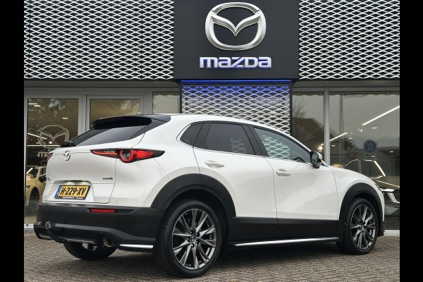 Mazda CX-30 2.0 e-SkyActiv-X M Hybrid Luxury AUTOMAAT | SCHUIFKANTELDAK | 360 CAMERA | AFNEEMBARE TREKHAAK | AERO PACK |