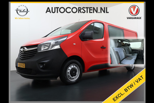 Opel Vivaro D 126PK 5-Pers- D.C Navi Camera Dubbele Cabine EURO 6 Pdc L2H1 Airco Trekhaak Cruise Control Sport EcoFlex 1.6CDTI Betonplex Vloer Wandbetimmering Schuifdeur Keurige Bus ! 1e Eigenaar Origineel Nederlandse Auto 2.000 trekvermogen