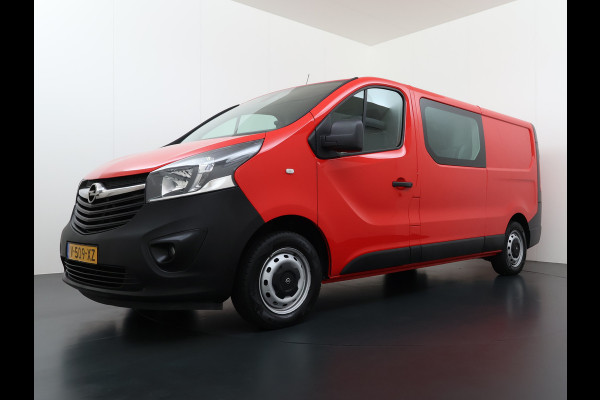 Opel Vivaro D 126PK 5-Pers- D.C Navi Camera Dubbele Cabine EURO 6 Pdc L2H1 Airco Trekhaak Cruise Control Sport EcoFlex 1.6CDTI Betonplex Vloer Wandbetimmering Schuifdeur Keurige Bus ! 1e Eigenaar Origineel Nederlandse Auto 2.000 trekvermogen