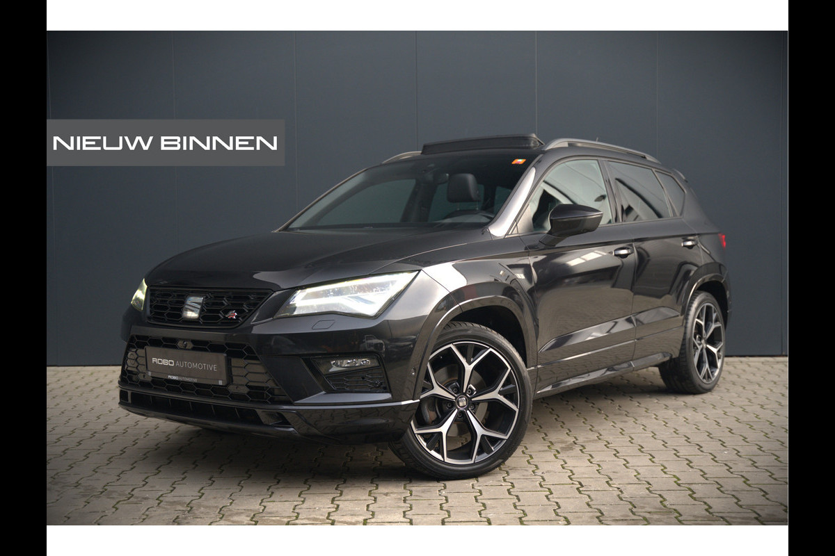 Seat Ateca 2.0 EcoTSI FR 4DRIVE | Panoramadak | Stoelverwarming | Keyless | 360 Camera | Standkachel | Navigatie | Apple Carplay | Trekhaak | Elektrische Stoel | Adaptive Cruise Control | Seat Sound | Adaptief Onderstel | D