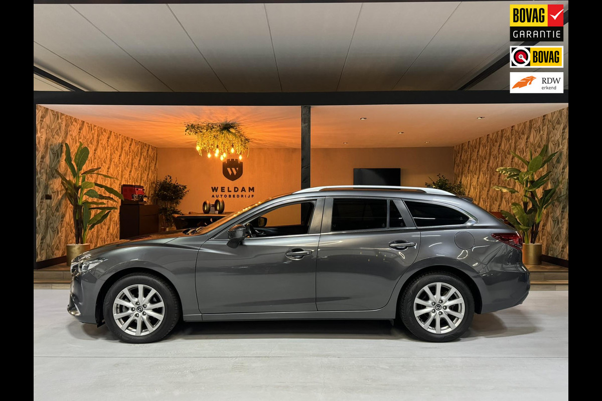 Mazda 6 2.0 SkyActiv-G 165 TS+ Garantie Trekhaak Carplay StoelVW Keyless Blindspot Cruise Clima Navi PDC Led Dab Rijklaar