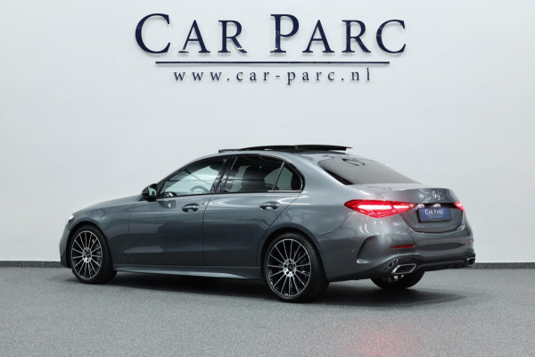 Mercedes-Benz C-Klasse 200 AMG Line BTW/LED/VIRTUAL/SFEER/PANORAMADAK/LEER+S.VERWARMING+MEMORY/CAM/LINE/ACC/ECC/12 MDN GARANTIE!