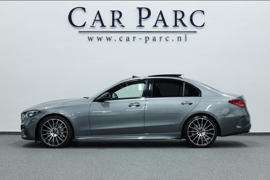 Mercedes-Benz C-Klasse 200 AMG Line BTW/LED/VIRTUAL/SFEER/PANORAMADAK/LEER+S.VERWARMING+MEMORY/CAM/LINE/ACC/ECC/12 MDN GARANTIE!
