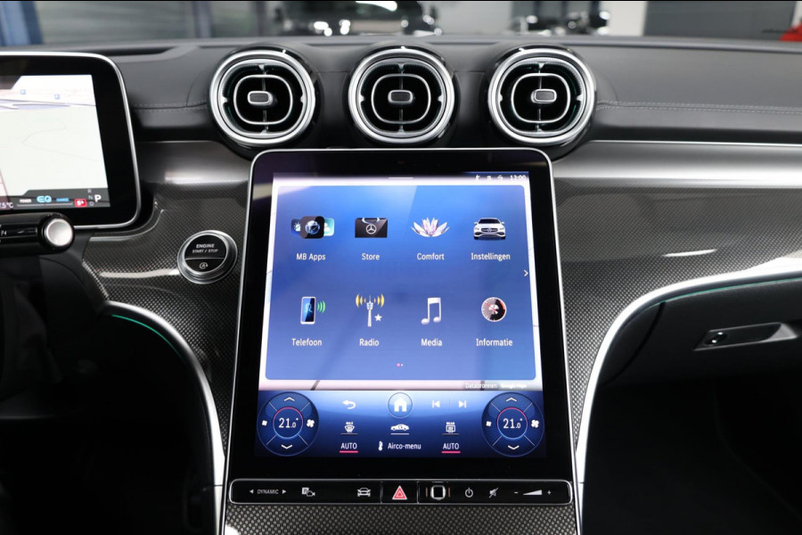 Mercedes-Benz C-Klasse 200 AMG Line BTW/LED/VIRTUAL/SFEER/PANORAMADAK/LEER+S.VERWARMING+MEMORY/CAM/LINE/ACC/ECC/12 MDN GARANTIE!