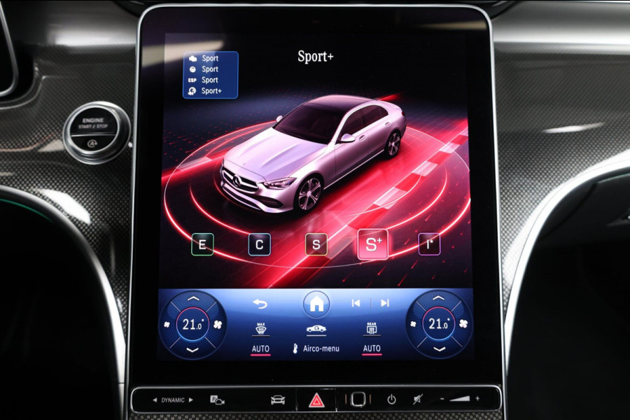 Mercedes-Benz C-Klasse 200 AMG Line BTW/LED/VIRTUAL/SFEER/PANORAMADAK/LEER+S.VERWARMING+MEMORY/CAM/LINE/ACC/ECC/12 MDN GARANTIE!