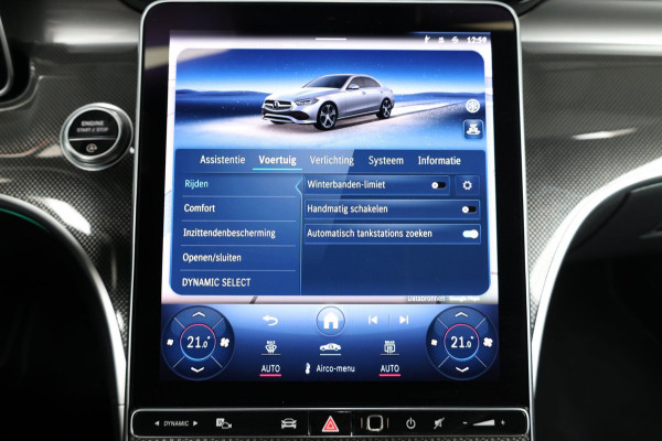 Mercedes-Benz C-Klasse 200 AMG Line BTW/LED/VIRTUAL/SFEER/PANORAMADAK/LEER+S.VERWARMING+MEMORY/CAM/LINE/ACC/ECC/12 MDN GARANTIE!