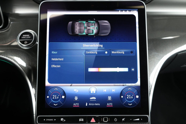 Mercedes-Benz C-Klasse 200 AMG Line BTW/LED/VIRTUAL/SFEER/PANORAMADAK/LEER+S.VERWARMING+MEMORY/CAM/LINE/ACC/ECC/12 MDN GARANTIE!