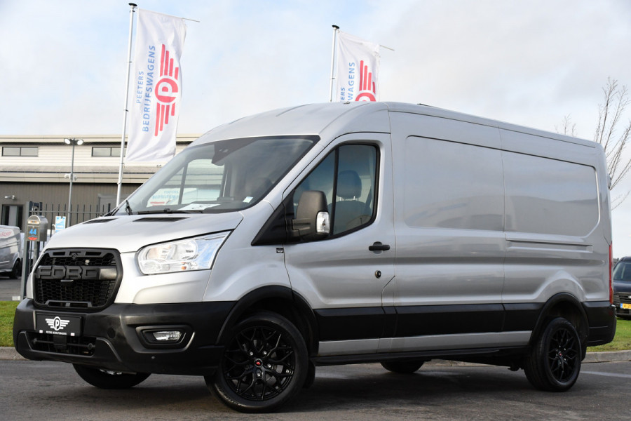Ford Transit 350 2.0 TDCI L3H2 Raptor Edition Camera, Cruise, Carplay, 170pk, Trekhaak, Multimedia, Sensoren, Uniek!
