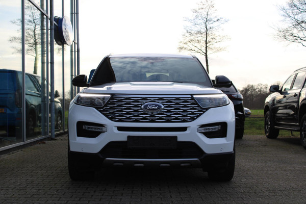 Ford Explorer 3.0 V6 EcoBoost PHEV Platinum | Trekhaak | Stoelverwarming + Koeling | 360 Camera | Adaptive Cruise Control | Climate Control | Navigatie |
