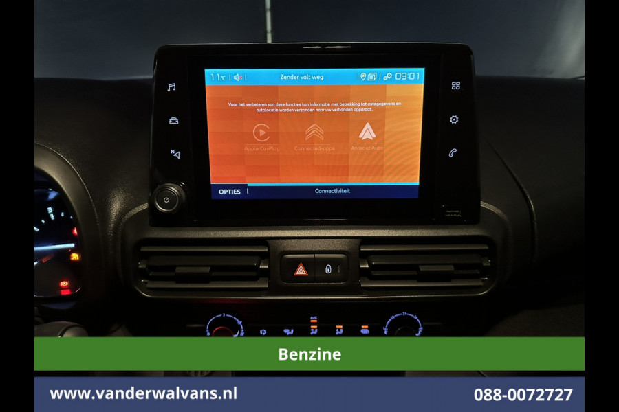 Citroën Berlingo 1.2 PureTech **Benzine** 130pk Automaat L1H1 Euro6 Airco | 3-Zits | Camera | Navigatie | Apple Carplay Android Auto, Cruisecontrol, Parkeersensoren, Bijrijdersbank