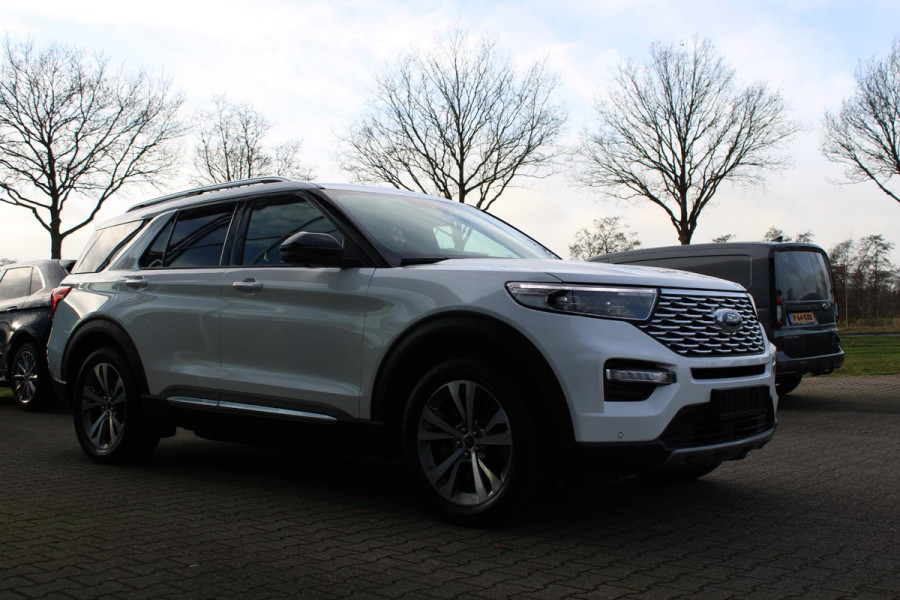 Ford Explorer 3.0 V6 EcoBoost PHEV Platinum | Trekhaak | Stoelverwarming + Koeling | 360 Camera | Adaptive Cruise Control | Climate Control | Navigatie |