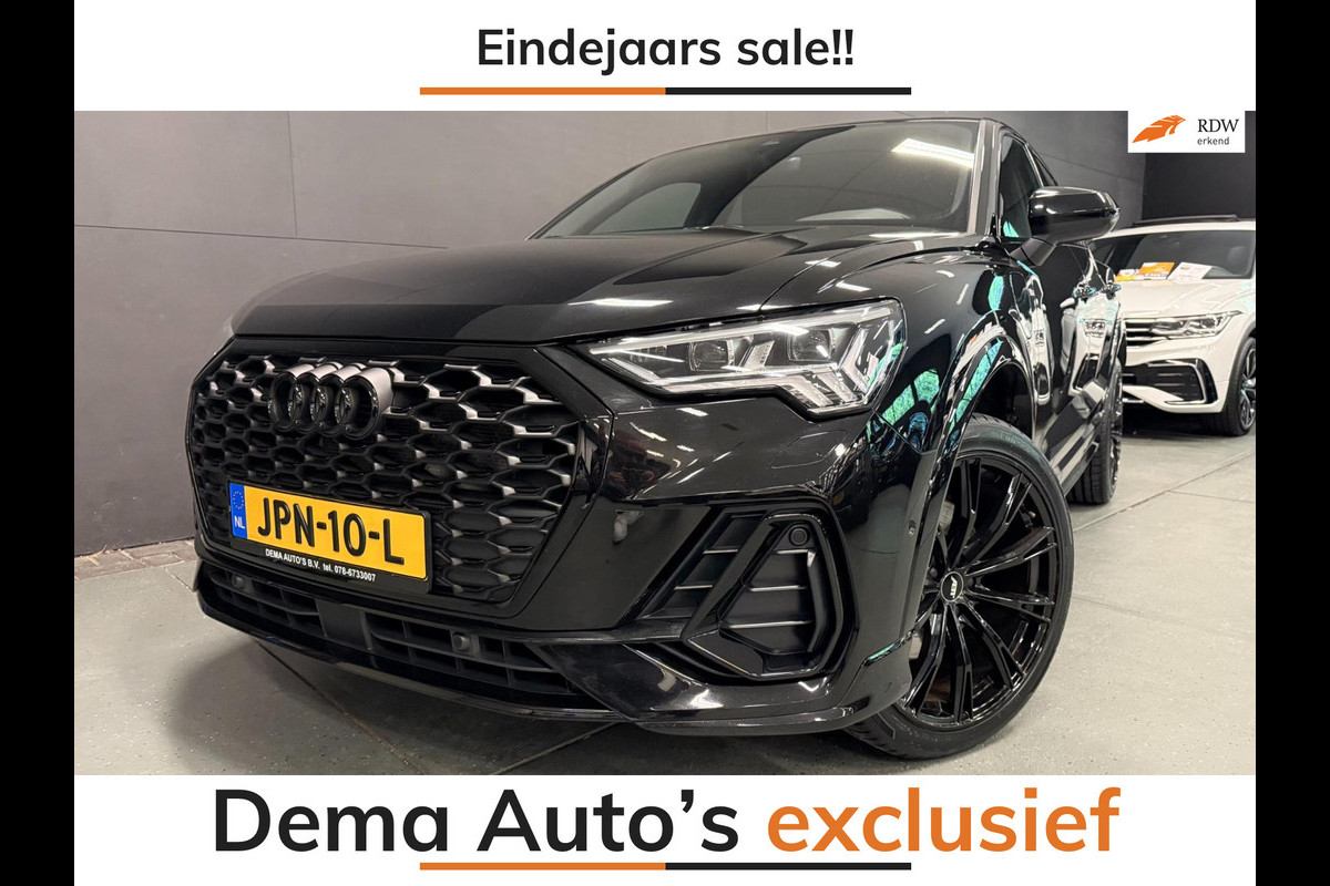 Audi Q3 Sportback 45 TFSI e 2 X S-LINE BLACK-LINE 20'' NAVI/M-STOELEN/DAB/CAM/A-CRUISE/ECC/PDC///