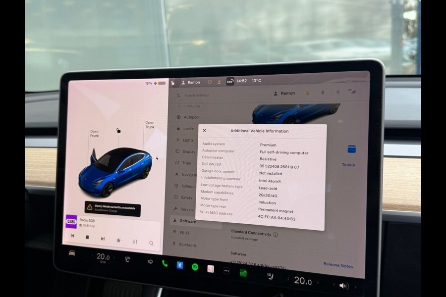 Tesla Model 3 Long Range AWD 75 kWh 90% SOH Dual Motor Autopilot