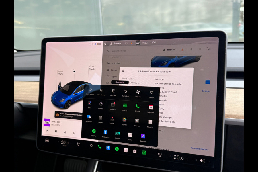 Tesla Model 3 Long Range AWD 75 kWh 90% SOH Dual Motor Autopilot