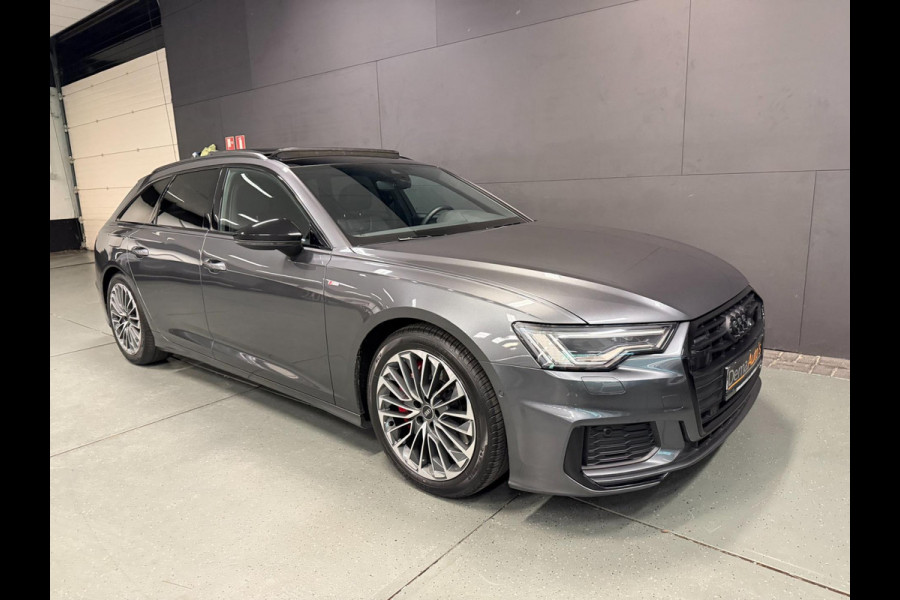 Audi A6 Avant 55 TFSI e-quattro 3X S-LINE BLACK-LINE PANO/B&O/SFEERVERL/M-STOELEN/NAVI/DAB/CARPLAY///