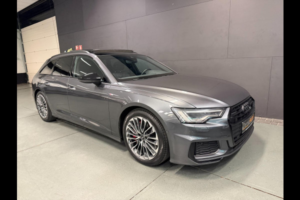 Audi A6 Avant 55 TFSI e-quattro 3X S-LINE BLACK-LINE PANO/B&O/SFEERVERL/M-STOELEN/NAVI/DAB/CARPLAY///