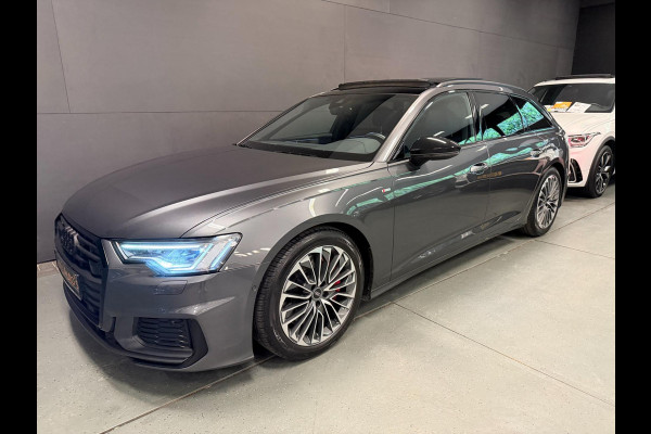 Audi A6 Avant 55 TFSI e-quattro 3X S-LINE BLACK-LINE PANO/B&O/SFEERVERL/M-STOELEN/NAVI/DAB/CARPLAY///