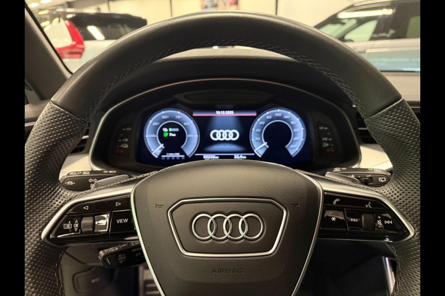 Audi A6 Avant 55 TFSI e-quattro 3X S-LINE BLACK-LINE PANO/B&O/SFEERVERL/M-STOELEN/NAVI/DAB/CARPLAY///