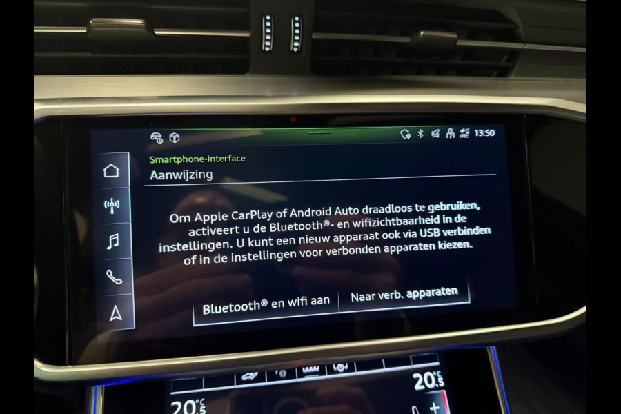 Audi A6 Avant 55 TFSI e-quattro 3X S-LINE BLACK-LINE PANO/B&O/SFEERVERL/M-STOELEN/NAVI/DAB/CARPLAY///