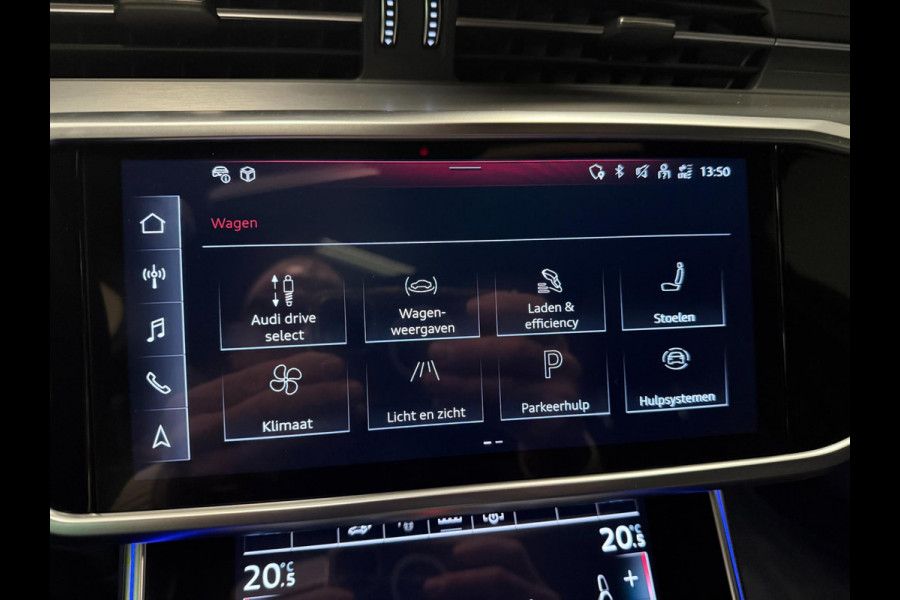 Audi A6 Avant 55 TFSI e-quattro 3X S-LINE BLACK-LINE PANO/B&O/SFEERVERL/M-STOELEN/NAVI/DAB/CARPLAY///