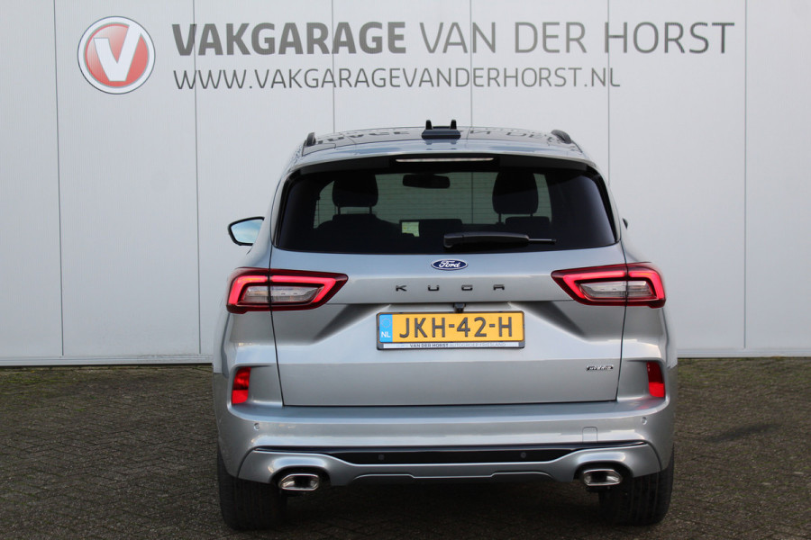 Ford Kuga 2.5-243pk PHEV ST-Line X. Van €. 54.937,- voor €. 43.735,- ! Trekgewicht van 2.100kg ! Elektr. verstelb. AGR stoelen voor, Stoel-, stuur-, voorraam- en achterbank verwarming, Elektr. panorama/schuif-kanteldak , Trekhaak elektr. wegklapbaar, B&O soundsyst. etc.