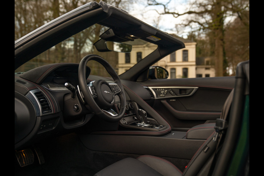 Jaguar F-Type P575 AWD R | Meridian | Stoelventilatie | British Racing Green metallic