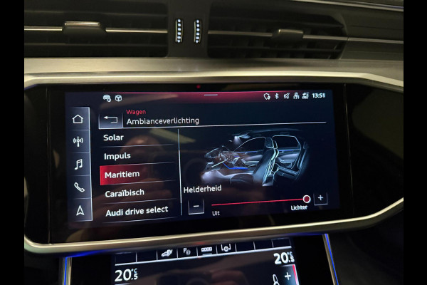 Audi A6 Avant 55 TFSI e-quattro 3X S-LINE BLACK-LINE PANO/B&O/SFEERVERL/M-STOELEN/NAVI/DAB/CARPLAY///