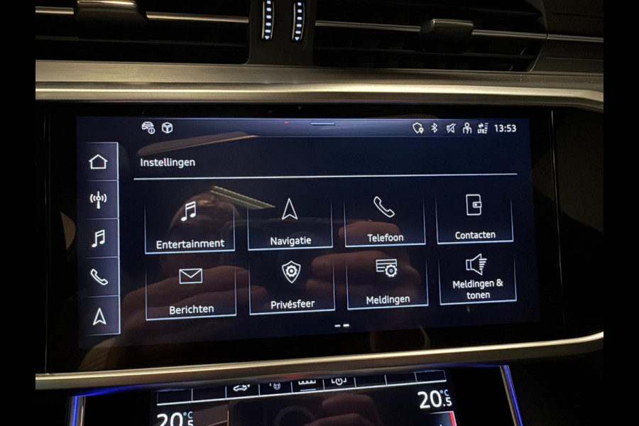 Audi A6 Avant 55 TFSI e-quattro 3X S-LINE BLACK-LINE PANO/B&O/SFEERVERL/M-STOELEN/NAVI/DAB/CARPLAY///