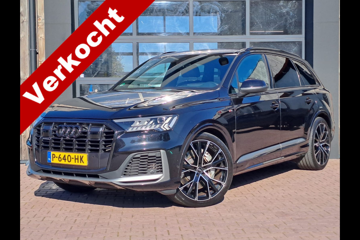 Audi Q7 55 TFSI e quattro Pro Line Plus S-line | Matrix LED | Luchtvering | Trekhaak | Leder | Keyless | HUD | Camera | ACC |