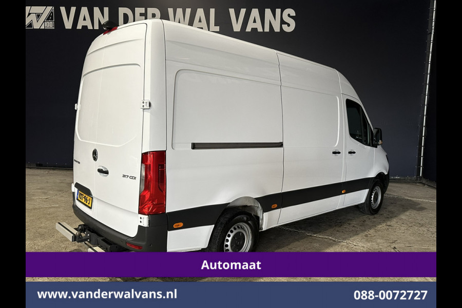 Mercedes-Benz Sprinter 317 CDI 170pk 9G-Tronic Automaat 3500kg Trekhaak L2H2 Euro6 Airco | Camera | Navigatie | Apple Carplay Android Auto, Cruisecontrol, Parkeersensoren, Bijrijdersbank