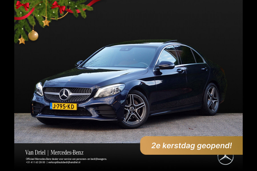 Mercedes-Benz C-Klasse C 180 AMG line | Sound Multibeam Panoramadak Bruin leder Artico
