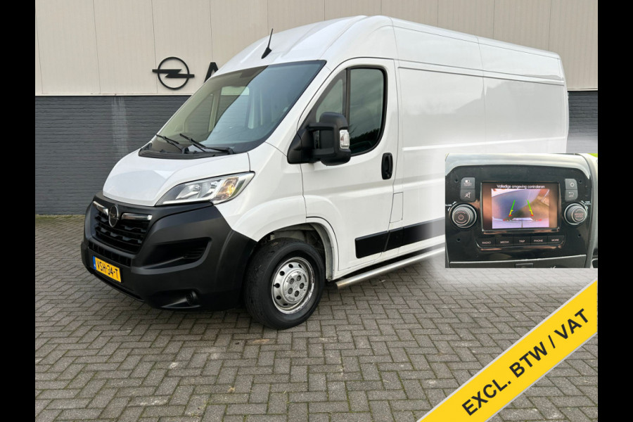 Opel Movano 2.2D 120 L3H2 Camera Cruise-Control EURO6.3 Elek.Ramen SchuifdeurRechts VolledigTussenschot Edition Sidebars Treeplank Dab Bluetooth Airco Elek.Spiegels DealerOnderhouden 6-Versn. 2500 kg trekvermogen