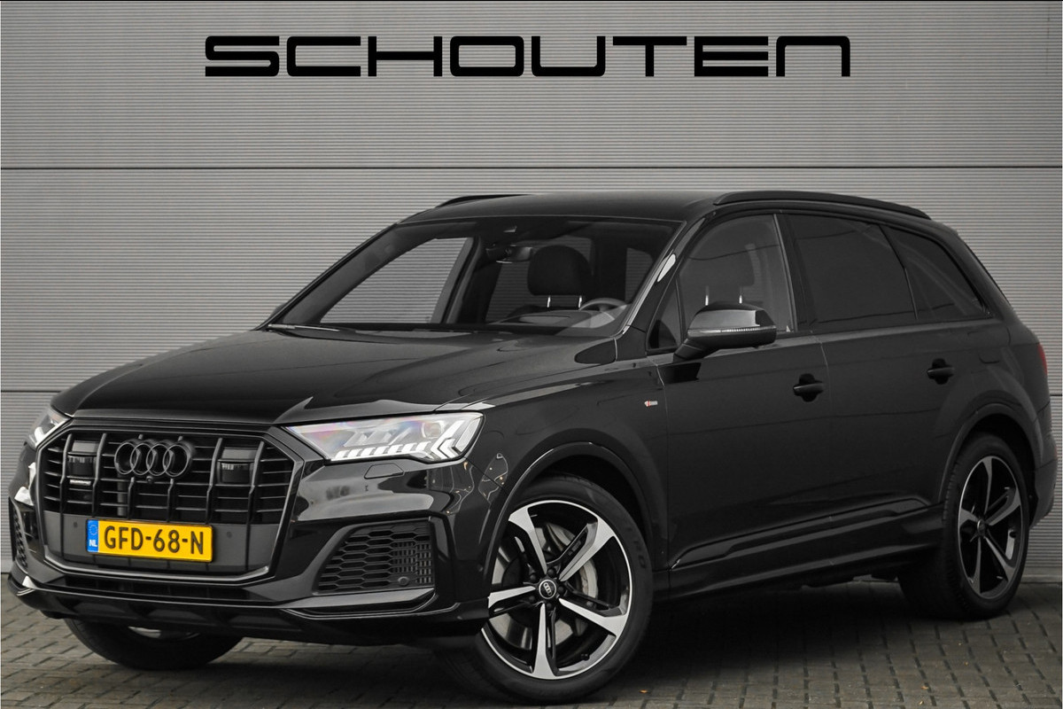 Audi Q7 55 TFSI e Quattro Pro Line Advanced S-Line Bose HUD Trekhaak Zwart Optiek