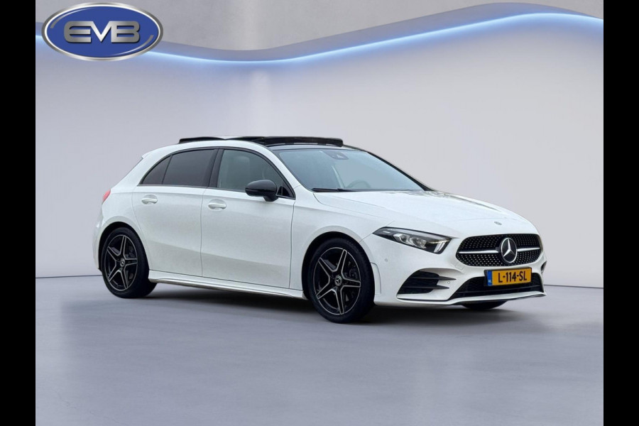 Mercedes-Benz A-Klasse 200 Business Solution 163 pk AMG styling, nieuw model, camera, sfeerverlichting, panoramadak, parelmoer wit
