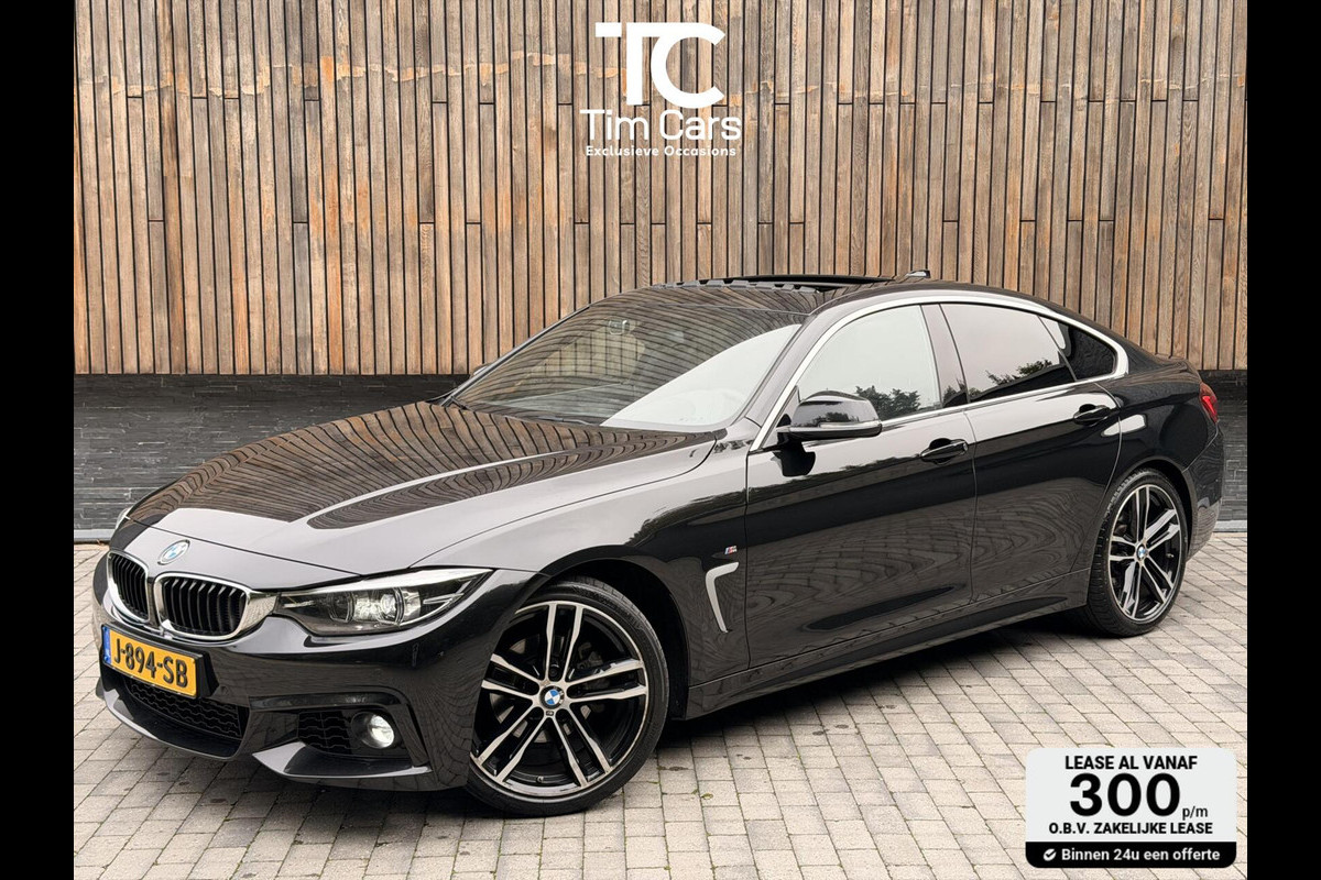 BMW 4 Serie Gran Coupé 418i M Sport Àutomaat | Open dak | LED verlichting | Lederen bekleding | Stoelverwarming | Trekhaak afneembaar | Appl